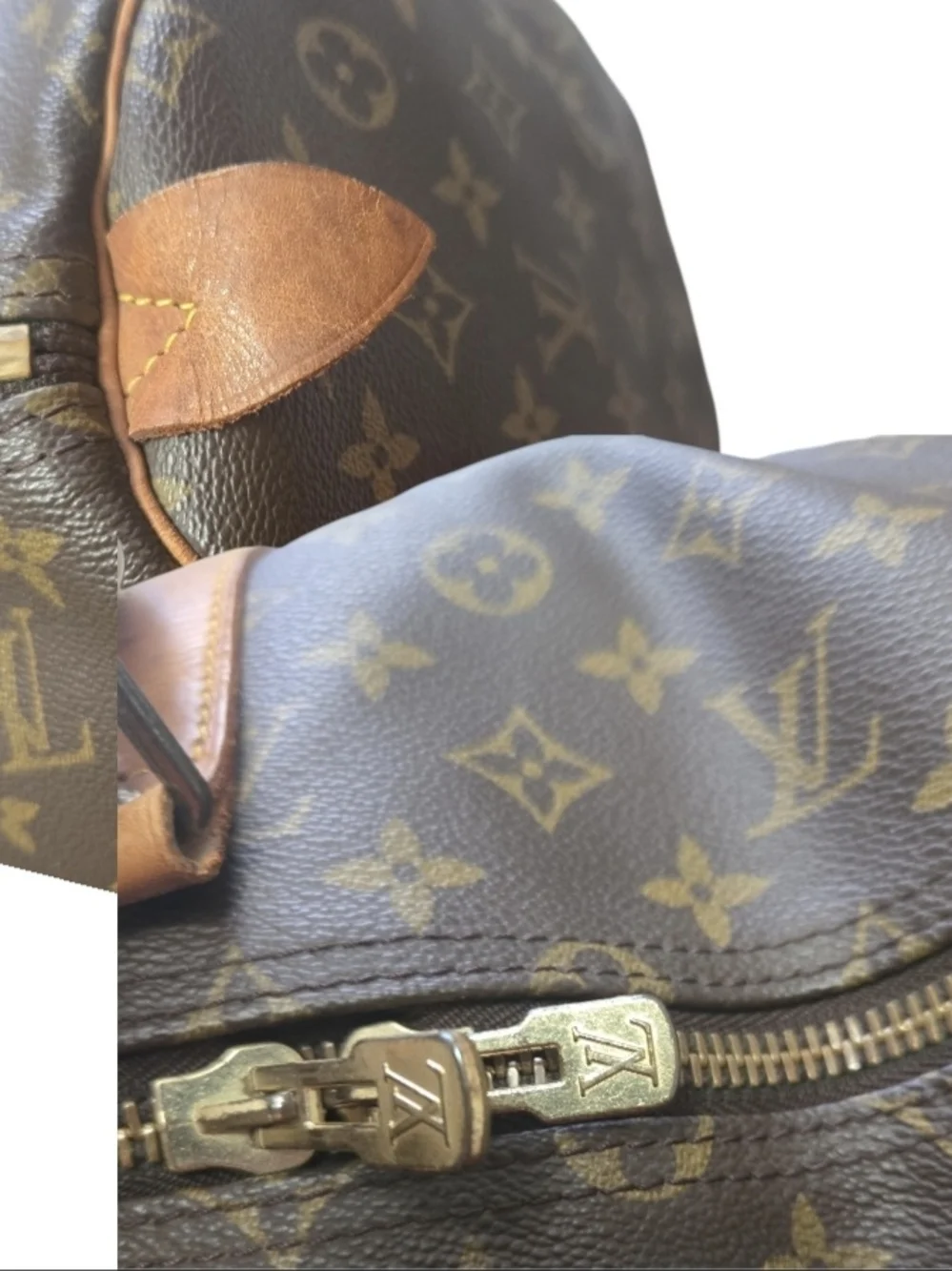 Louis Vuitton Brown Monogram Keepall 50 Travel Bag